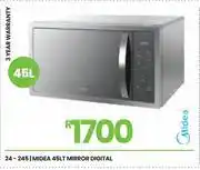Fair Price Midea 45L Mirror Digital Microwave 24-245 offer