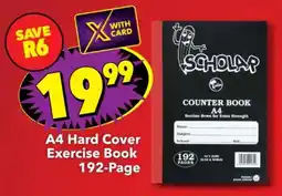 Shoprite A4 Hard Cover Exercise Book 192-Page offer