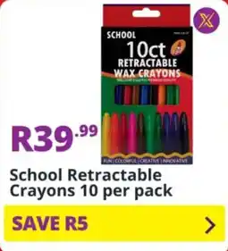 Shoprite School Retractable Crayons offer