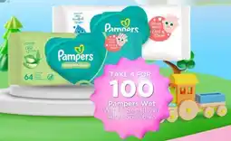 Check Star Pampers Wet Wipes Sensitive/ Aloe offer