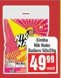 Frontline Simba Nik Naks Bailers offer