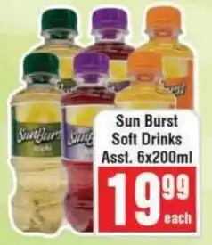 Frontline Sun Burst Soft Drinks offer