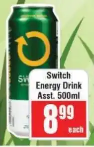 Frontline Switch Energy Drink offer