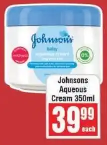 Frontline Johnsons Aqueous Cream offer