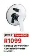 Leroy Merlin Serenus Shower Mixer Concealed Diverter 81451182 offer