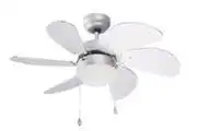Leroy Merlin Ceiling Fan Silver Wood 81483471 offer
