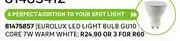 Leroy Merlin Eurolux LED Light Bulb GU10 Core 7W Warm White 81475857 offer
