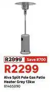 Leroy Merlin Alva Split Pole Gas Patio Heater Grey 13KW 81465890 offer