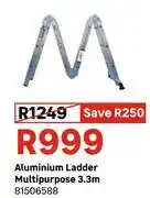 Leroy Merlin Aluminium Ladder Multipurpose 3.3m 81506588 offer