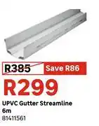 Leroy Merlin UPVC Gutter Streamline 6m 81411561 offer