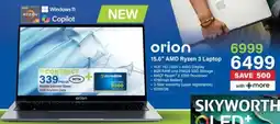 Incredible Connection Orion 15.6" AMD Ryzen 3 Laptop offer