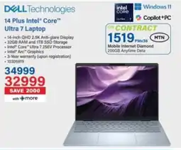 Incredible Connection Dell 14 Plus Intel Core Ultra 7 Laptop offer