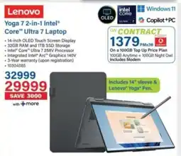 Incredible Connection Lenovo Yoga 7 2-in-1 Intel Core Ultra 7 Laptop offer