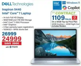 Incredible Connection Dell Inspiron 5440 Intel Core 7 Laptop offer