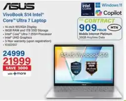 Incredible Connection Asus VivoBook S14 Intel Core Ultra 7 Laptop offer