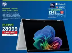 Incredible Connection Hp OmniBook X 14 Intel Core Ultra 7 Laptop offer