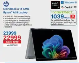 Incredible Connection Hp OmniBook X 14 AMD Ryzen AI 5 Laptop offer