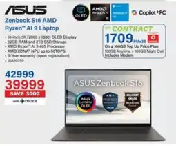 Incredible Connection Asus Zenbook S16 AMD Ryzen AI 9 Laptop offer