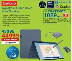 Incredible Connection Lenovo Yoga 9 2-in-1 Intel Core Ultra 7 Laptop offer