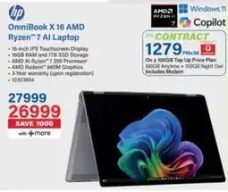 Incredible Connection Hp OmniBook X 16 AMD Ryzen 7 AI Laptop offer