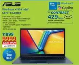 Incredible Connection Asus VivoBook X1504 Intel Core 5 Laptop offer