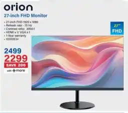 Incredible Connection Orion 27-inch FHD Monitor offer