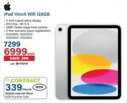 Incredible Connection Apple iPad 11inch Wifi 128GB offer