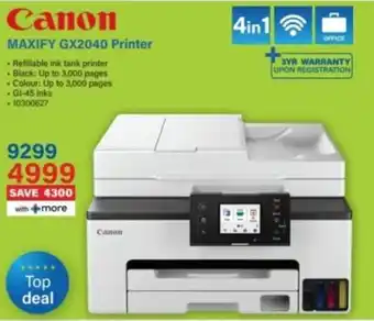 Incredible Connection Canon MAXIFY GX2040 Printer offer
