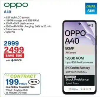 Incredible Connection Oppo A40 offer