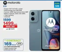 Incredible Connection Motorola E15 offer
