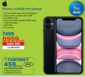 Incredible Connection iPhone 11 64GB Pre-Owned offer