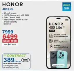 Incredible Connection Honor 400 Lite offer