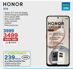 Incredible Connection Honor X7d offer