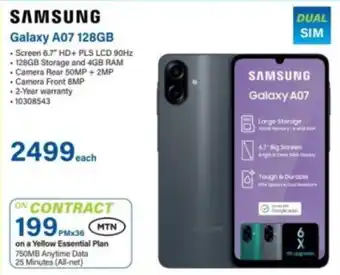 Incredible Connection Samsung Galaxy A07 128GB offer