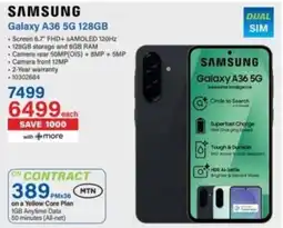 Incredible Connection Samsung Galaxy A36 5G 128GB offer
