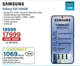 Incredible Connection Samsung Galaxy S25 256GB offer