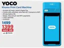 Incredible Connection Yoco Khumo Print Card Machine offer