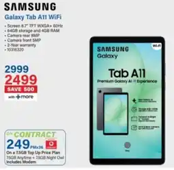 Incredible Connection Samsung Galaxy Tab A11 WiFi offer