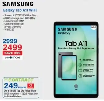 Incredible Connection Samsung Galaxy Tab A11 WiFi offer
