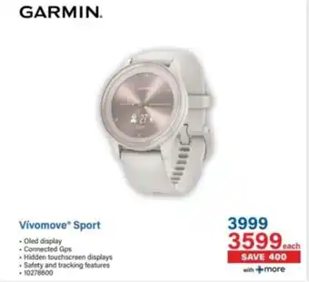 Incredible Connection Garmin Vívomove Sport offer