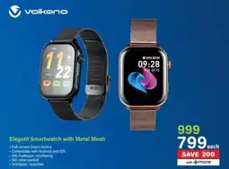 Incredible Connection Volkano Elegant Smartwatch with Metal Mesh offer