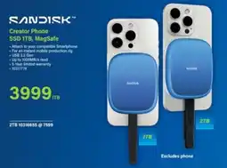 Incredible Connection SanDisk Creator Phone SSD 1TB, MagSafe offer