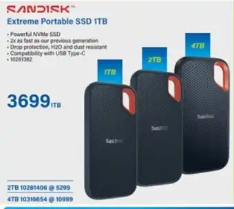 Incredible Connection SanDisk Extreme Portable SSD 1TB offer