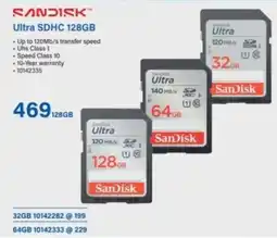 Incredible Connection SanDisk Ultra SDHC 128GB offer