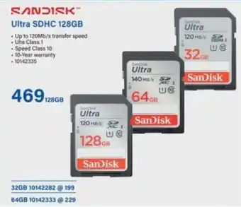 Incredible Connection SanDisk Ultra SDHC 128GB offer