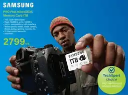 Incredible Connection Samsung Pro Plus microSDXC Memory Card 1TB offer