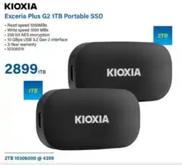 Incredible Connection Kioxia Exceria Plus G2 1TB Portable SSD offer