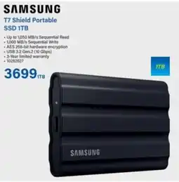 Incredible Connection Samsung T7 Shield Portable SSD 1TB offer
