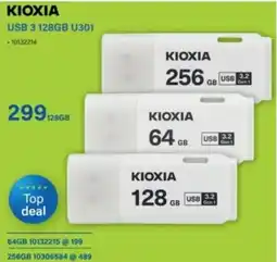 Incredible Connection Kioxia USB 3 128GB U301 offer