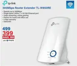 Incredible Connection Tp-link 300Mbps Router Extender TL-W850RE offer